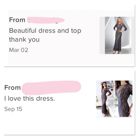 New Navy Long Lace Beaded Dress Long Sleeve - Picture 11 of 11